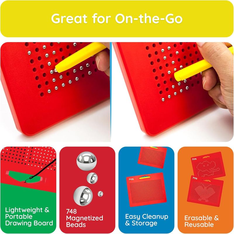 Picasso Magnetic Drawing Board Red - Marah Kids