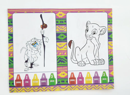 Disney Color By Number Lion King - Marah Kids