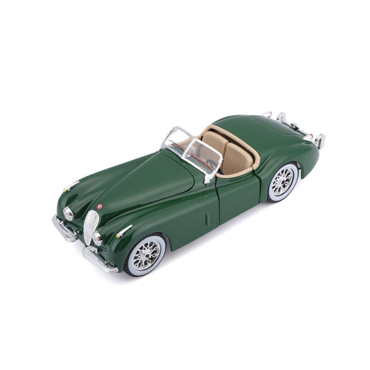 Bburago 1:24 Scale Jaguar XK 120 Roadster (1951) Green - Marah Kids