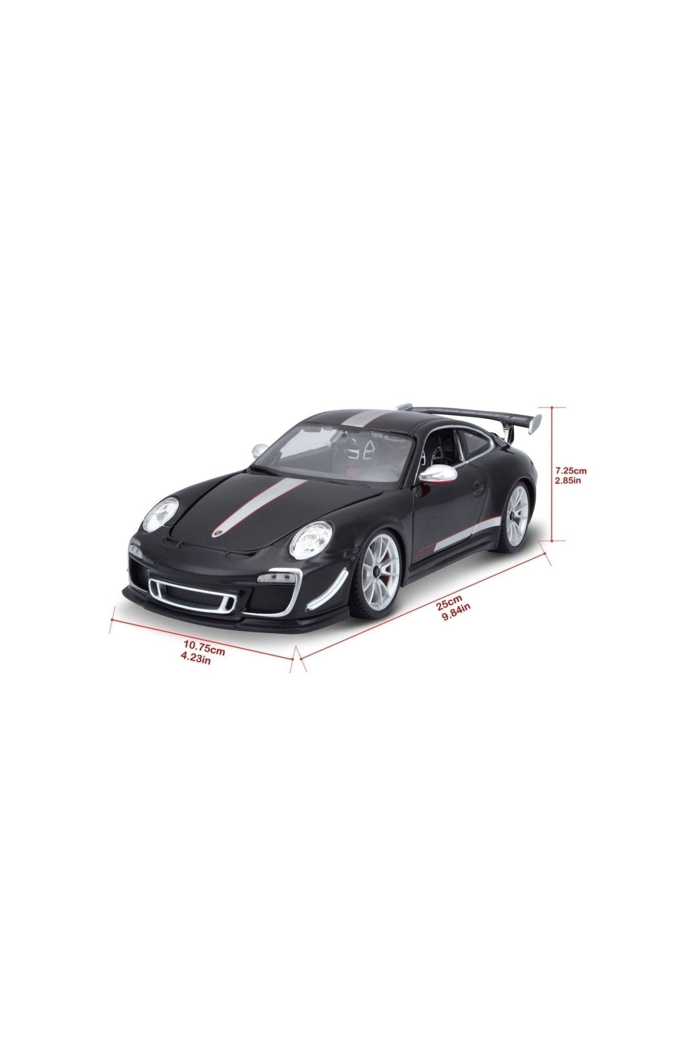 Bburago 1:18 Scale Porsche 911 GT3 RS 4.0 Black Diecast Model Car - Marah Kids