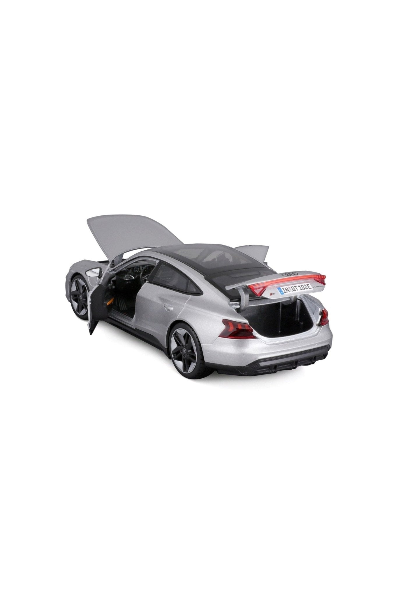 2022 Audi RS e - tron GT Silver Metallic 1/18 Diecast Model Car by Bburago 11050 - Marah Kids