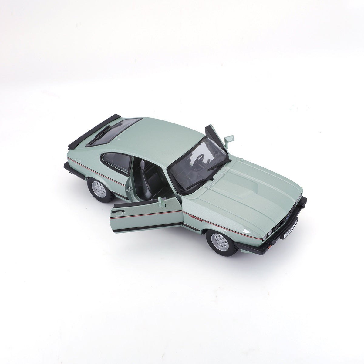 Bburago 1:24 Scale Ford Capri (1982) – Light Green - Marah Kids