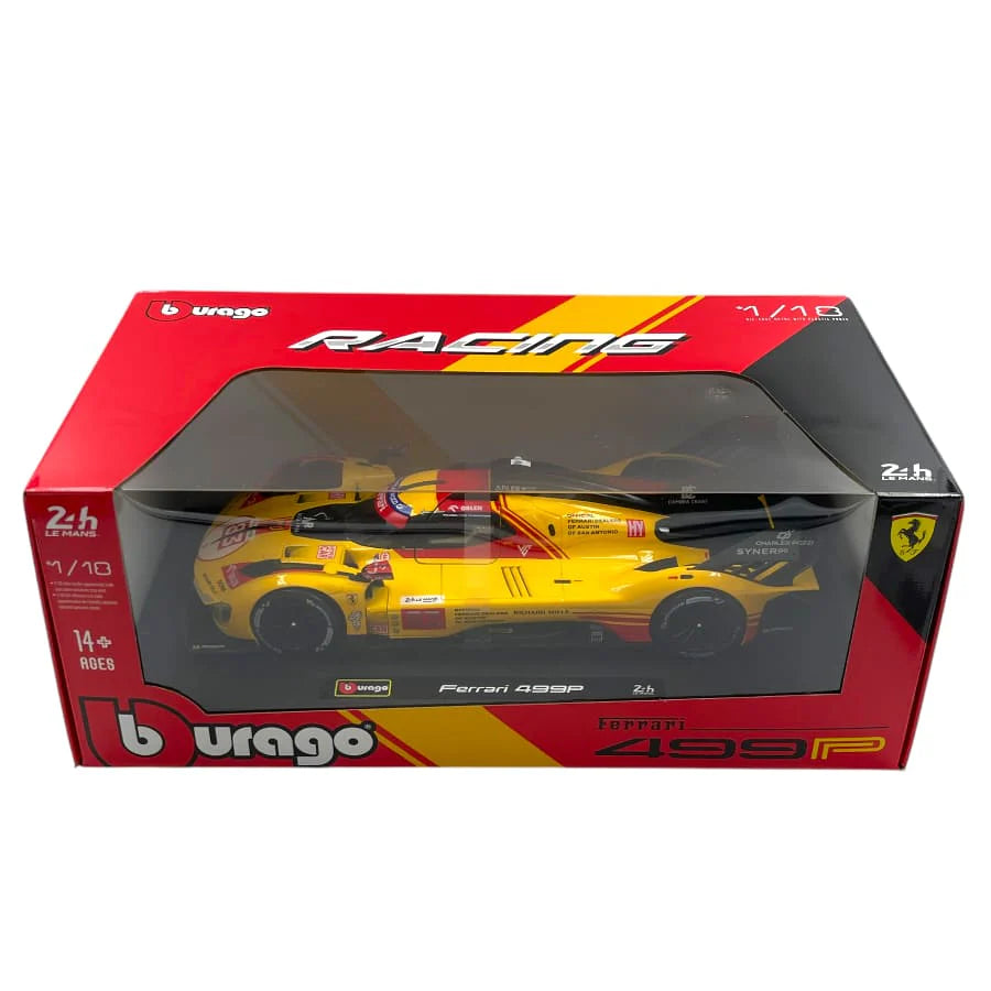 Bburago 1:18 Ferrari Racing - 499P (24h LE MANS Hypercar 2024) (AF CORSE TEAM)