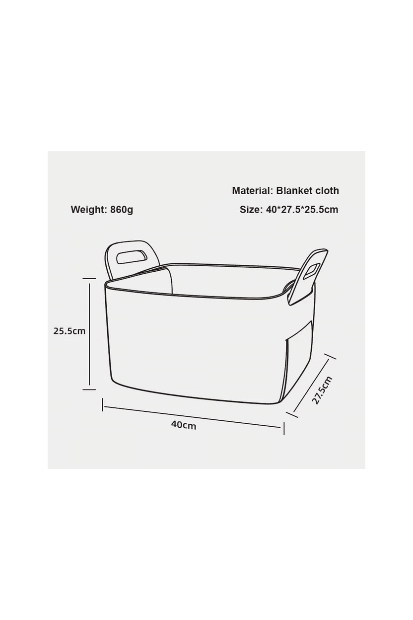 Toys Fabric Bakset - Blue - Marah Kids