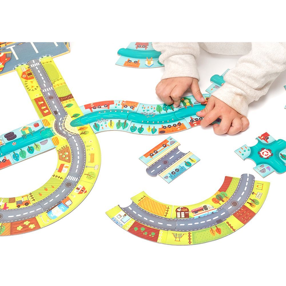 Puzzle Circuit City - 38 Pcs - Marah Kids