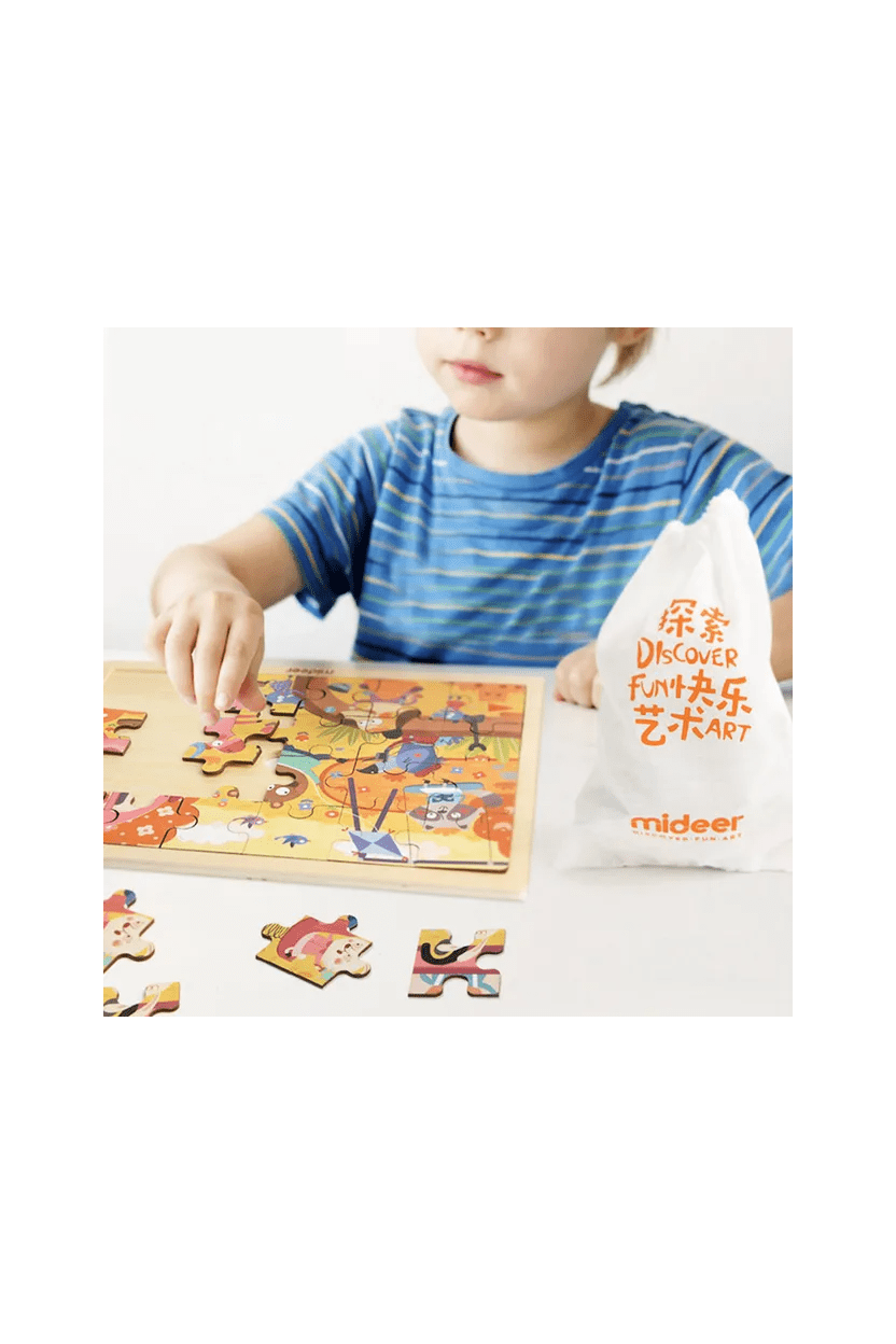 Wooden Puzzle Board - Carnival (24 Pcs) - Marah Kids