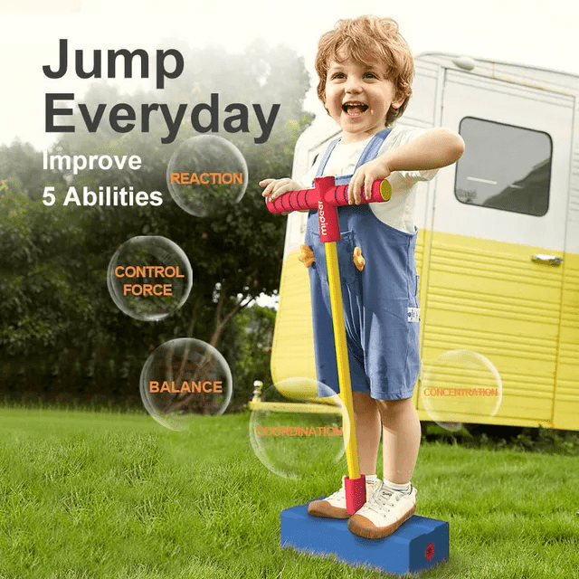 Foam Pogo Jumper - Blue Hippo