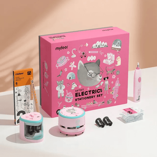 Electric Stationery Set - Pink - Marah Kids