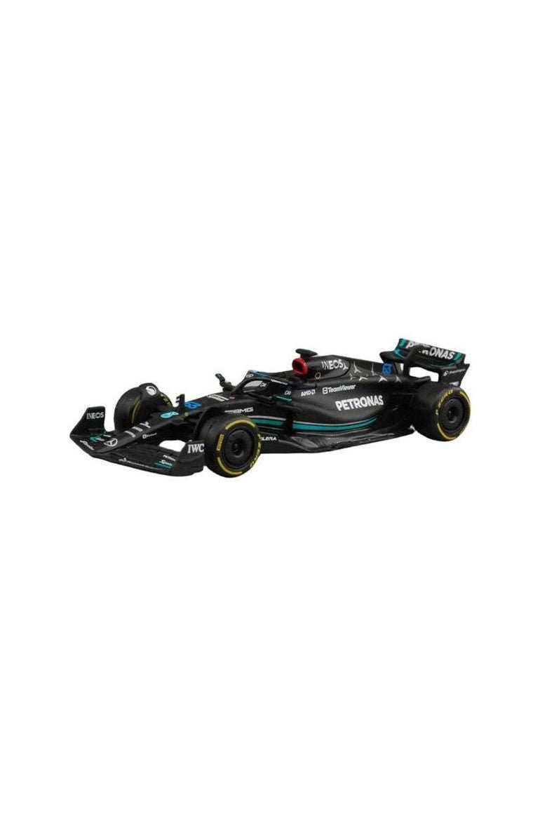 Bburago Mercedes GP F1 W14 Team Mercedes-AMG Petronas 2023 George Russell #63 Matt Black 1:43 Scale Diecast Model -