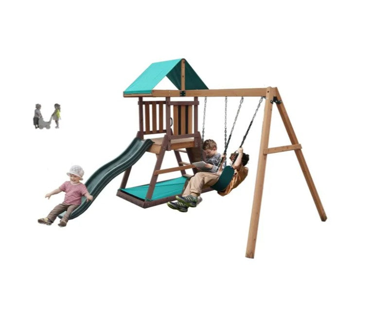 Mountpeak - Matterhorn Swing Set & Playhouse