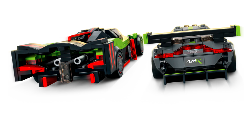 Lego Aston Martin Valkyrie AMR Pro and Aston Martin Vantage GT3