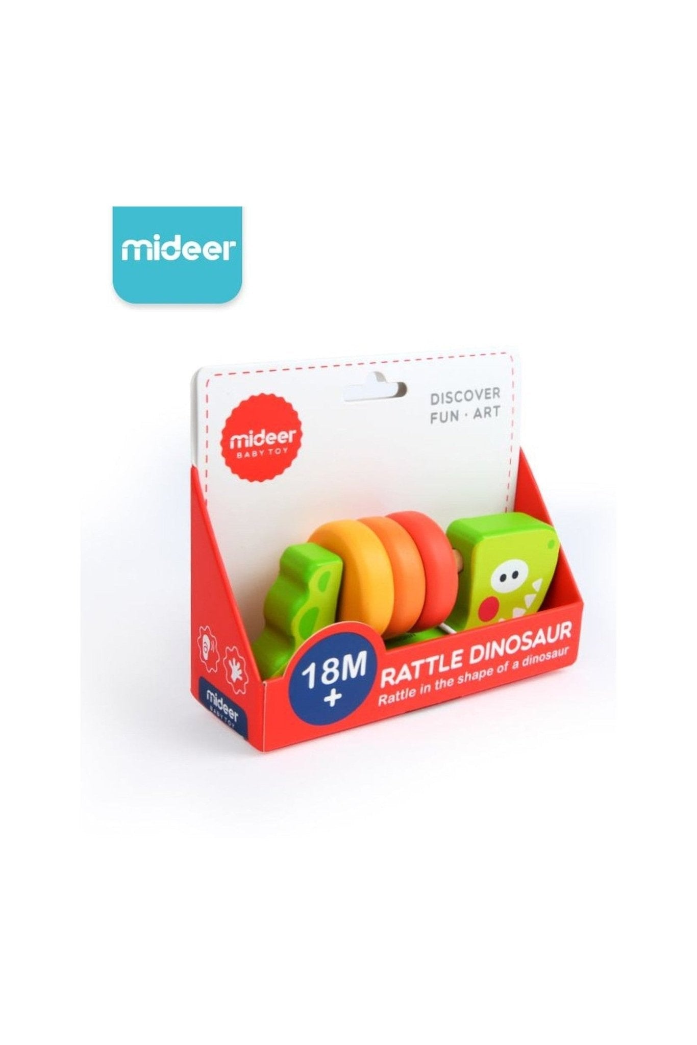 Dinosaur Rattle - Green - Marah Kids