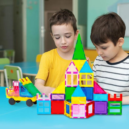 Picasso Magnetic Tiles Car Base with Carry Bag 101pieces - Marah Kids