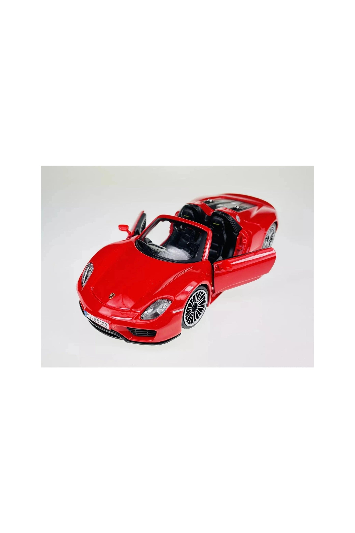 Bburago 1:24 Porsche 918 Spyder Red Diecast Model - Marah Kids