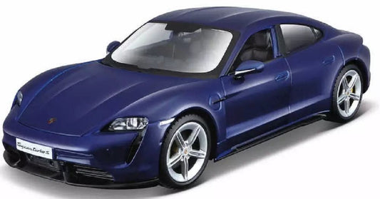 Bburago 1:24 Porsche Taycan Turbo S (Blue Metallic) - Marah Kids