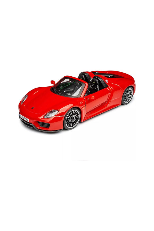 Bburago 1:24 Porsche 918 Spyder Red Diecast Model - Marah Kids