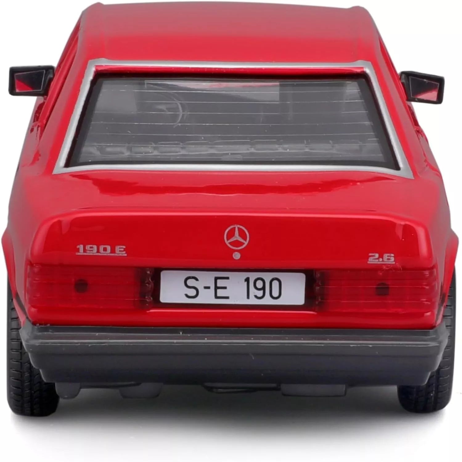 Bburago 18 - 21103 Model Car - Mercedes 190E '87 (Red, Scale 1:24) - Marah Kids