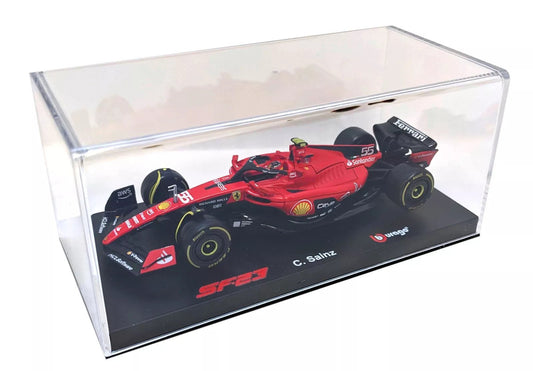 Bburago 18 - 36835S F1 Ferrari SF - 23 55 Carlos Sainz with Helmet 1:43 Scale Diecast Model - Marah Kids