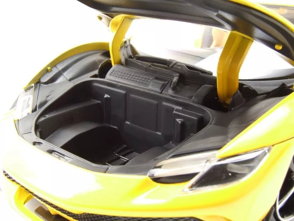 Ferrari 296 GTB Yellow 1:18 Diecast Model Car by Bburago - Marah Kids