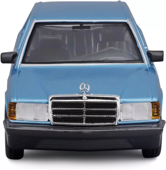 Bburago 18 - 21103 - Model Car - Mercedes 190E '87 (Diamond Blue, Scale 1:24) - Marah Kids