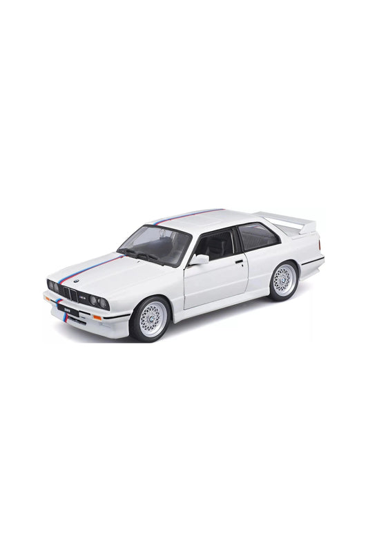 Bburago 1/24 Scale Model - BMW 3 Series M3 (1988) White - Marah Kids