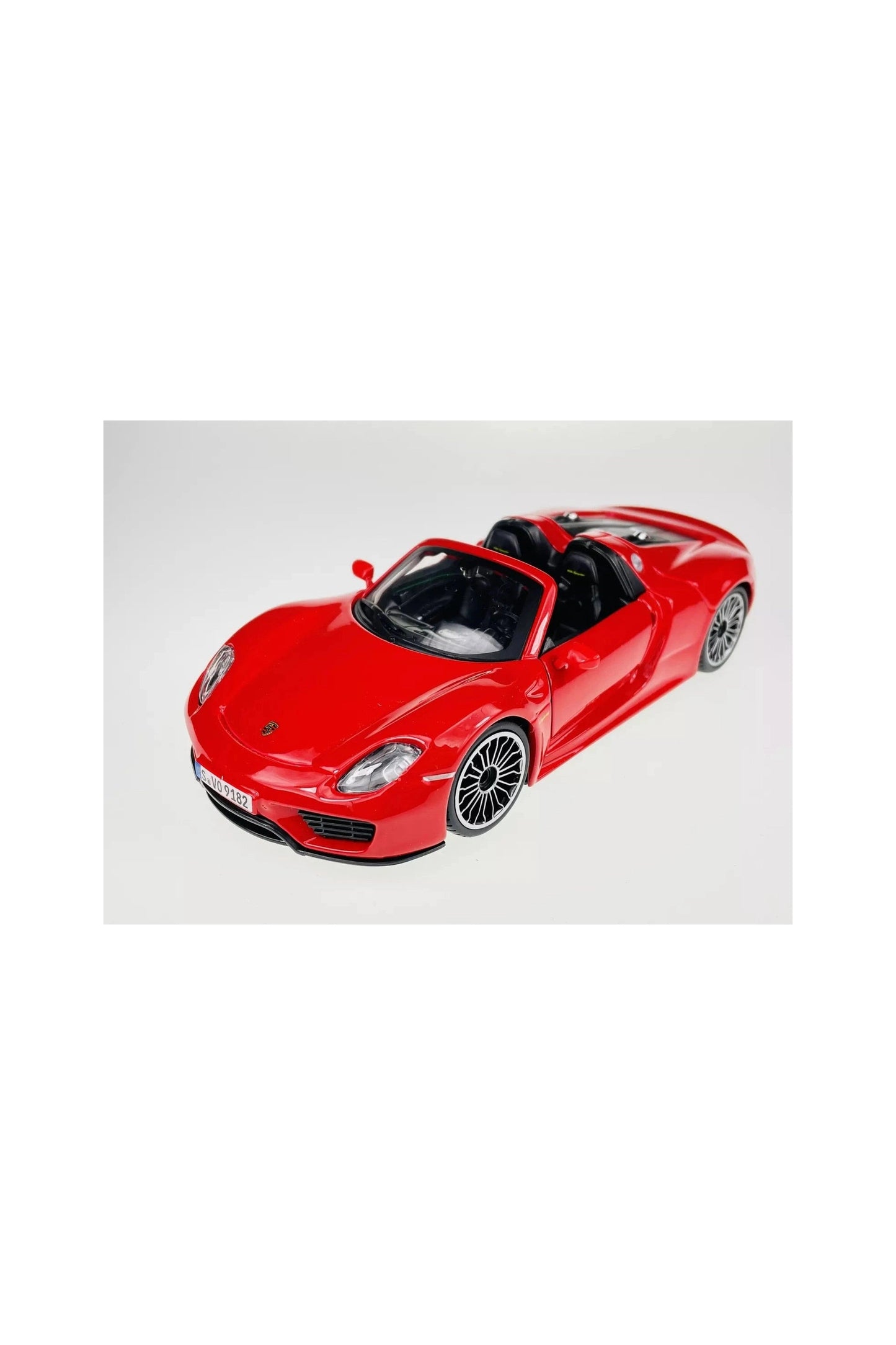 Bburago 1:24 Porsche 918 Spyder Red Diecast Model - Marah Kids
