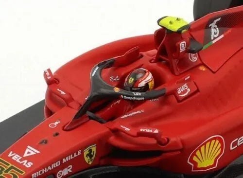 Formula Racing 2022 Ferrari F1 - 75 55 Carlos Sainz 1/43 Scale Diecast Model by Bburago - Marah Kids