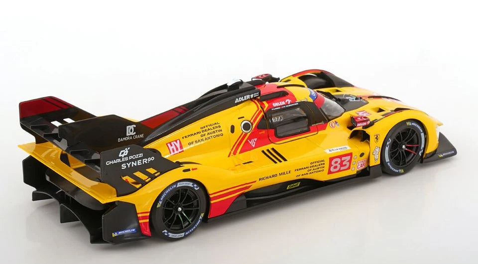 Bburago 1:18 Ferrari Racing - 499P (24h LE MANS Hypercar 2024) (AF CORSE TEAM) (DELUXE VERSION)