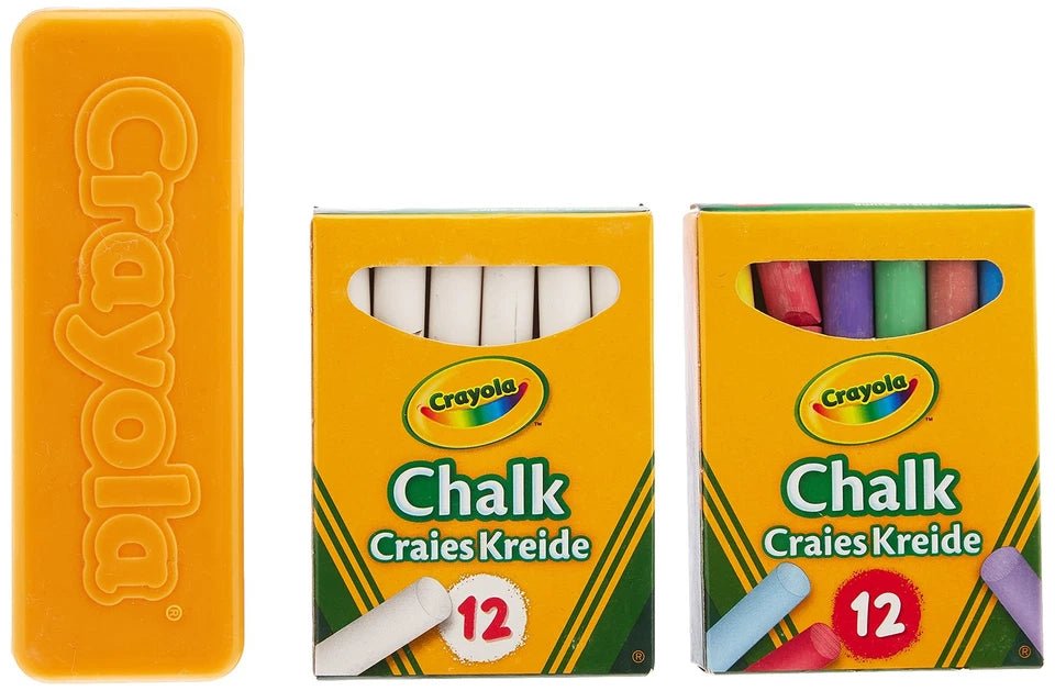 Crayola Chalk Set – 12 White & 12 Coloured - Marah Kids