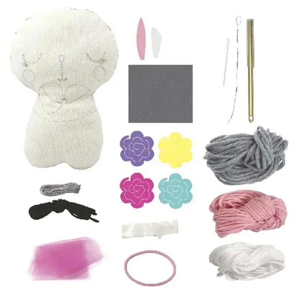 Sew Star - Punch Handmade Crochet Embroidery Kit - Mini Rabbit - Marah Kids