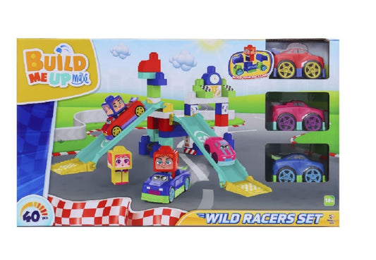 Happy Line - Block Maxi 3 City Car Set 40 Pieces - Marah Kids
