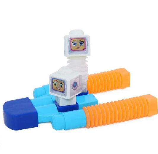 Happy Line - Build Me Up Maxi Spaceship Blocks 13 Pieces - Marah Kids