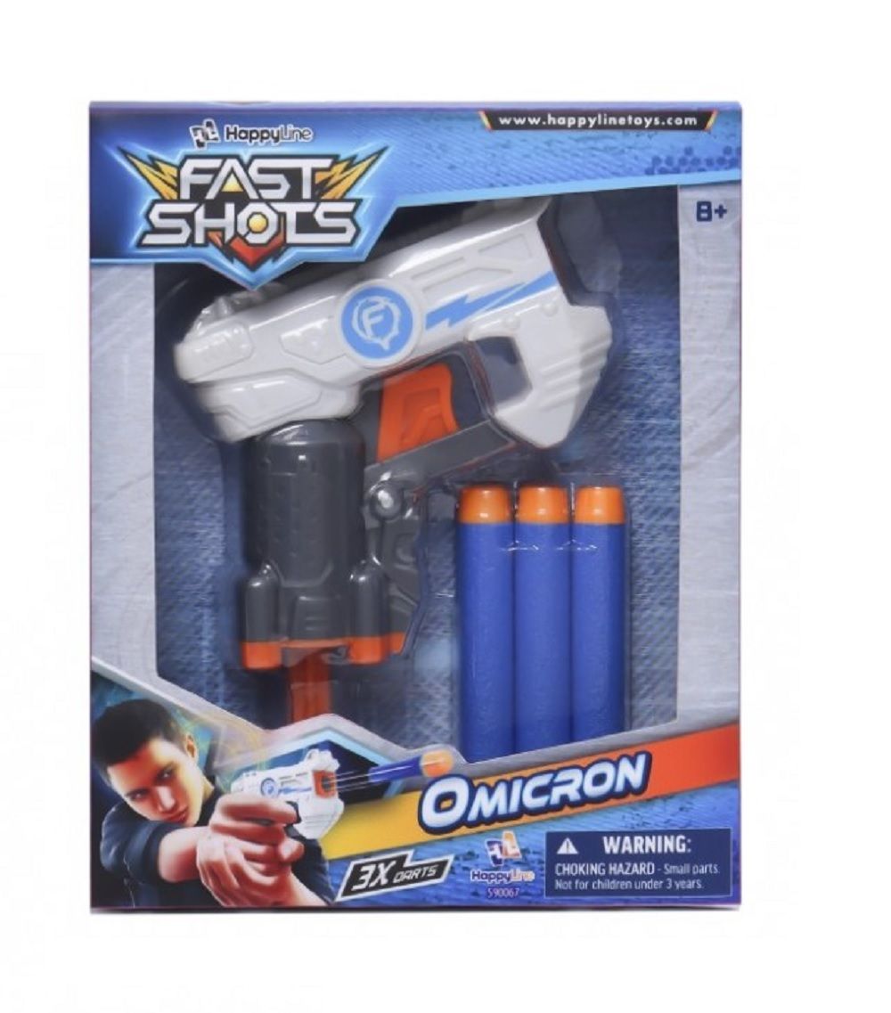 Happy Line - Foam Launcher Set 3 Foam Darts Blaster Toy - Marah Kids