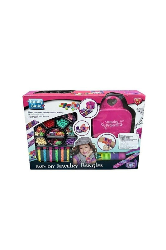 Totally Girlie - Easy Jewellery Making Bracelet Beads DIY Crafts Kit - Marah Kids