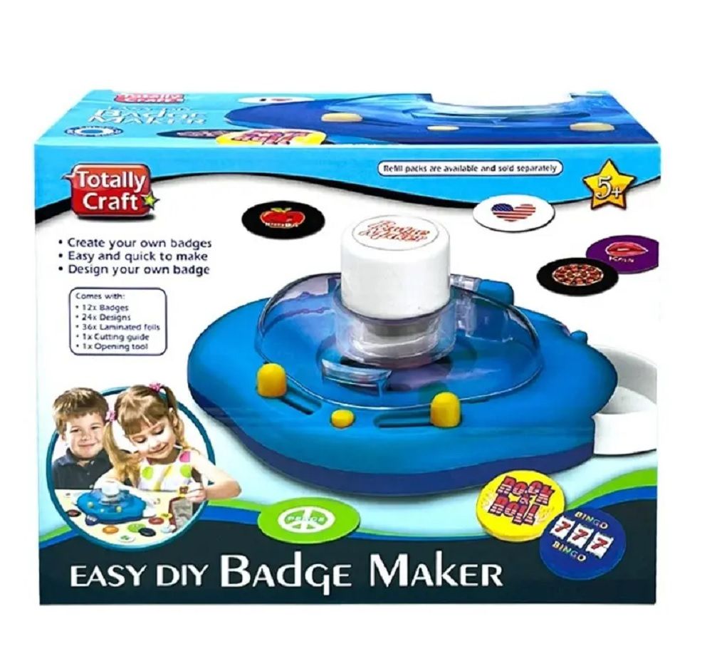 Totally Craft - Badge Maker DIY Crafts Kit - Marah Kids