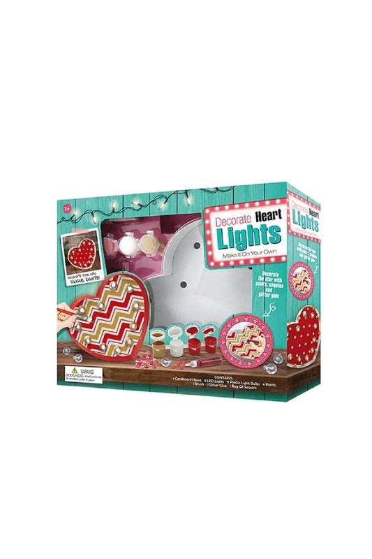 Sew Star - Decorate Your Own String Lights LED Kit - Heart Lights - Marah Kids