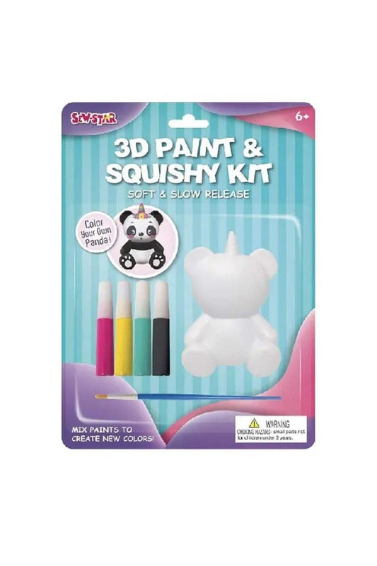 Sew Star - 3D Paint And Squishy Kit - Panda - Marah Kids