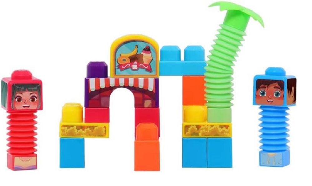 Happy Line - Block Maxi Bendy Town 21 Pieces - Marah Kids