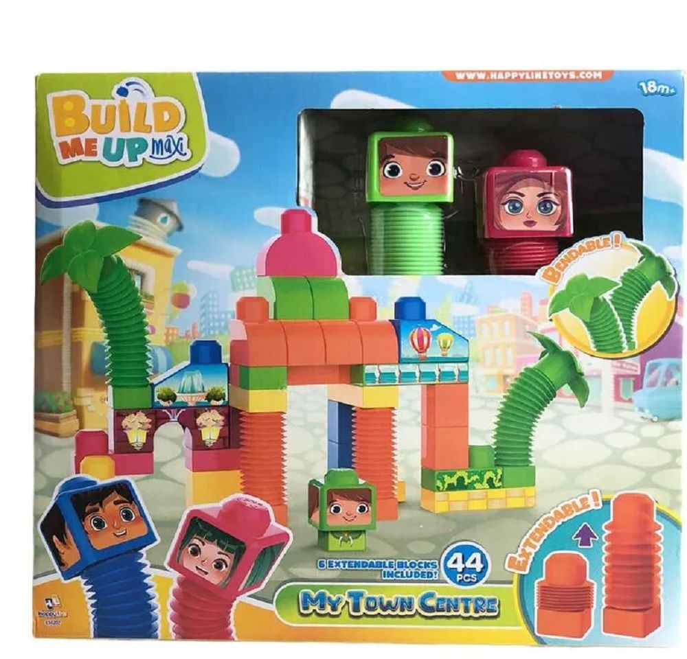 Happy Line - Block Maxi Bendy Resort 44 Pieces - Marah Kids