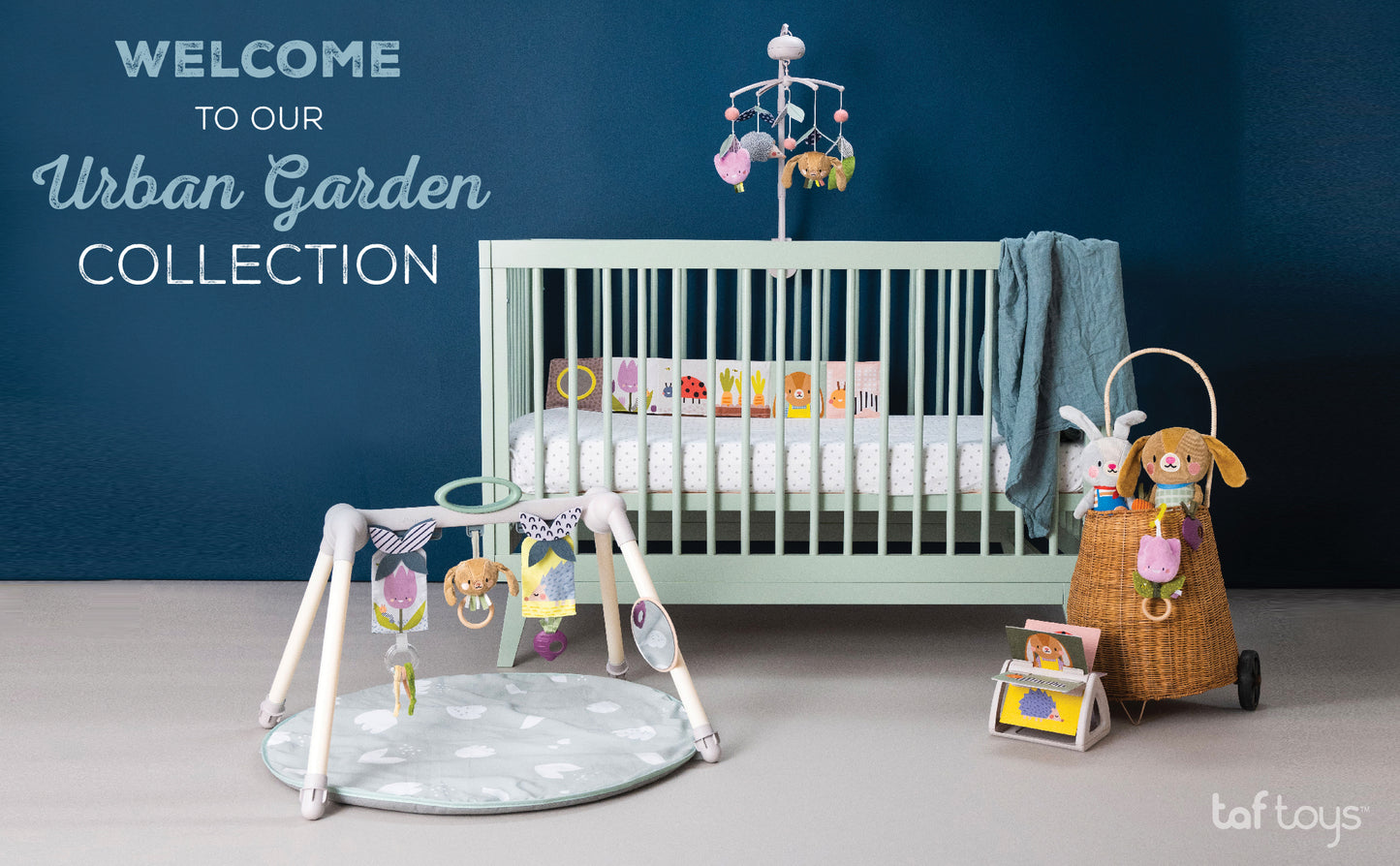 Taf Toys Urban Garden Foldable Gym | Double-Sided Baby Play Gym, 0M+