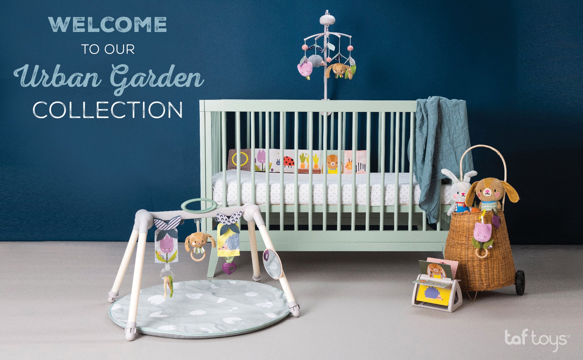 Taf Toys Urban Garden Foldable Gym | Double - Sided Baby Play Gym, 0M+ - Marah Kids