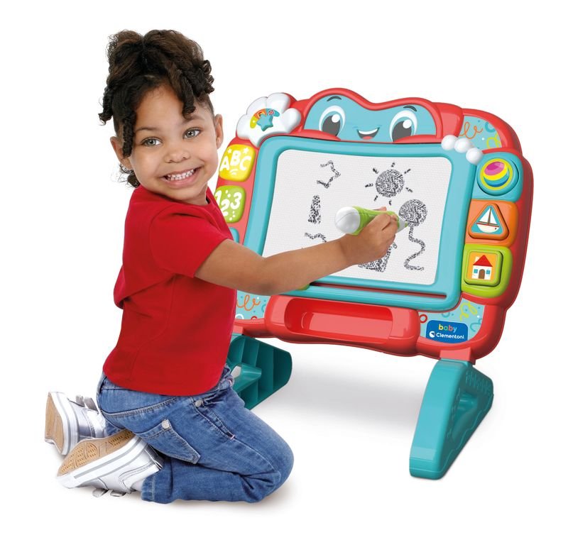 Clementoni Baby Interactive Draw and Learn Easl Battery Operated - Marah Kids