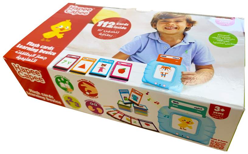 Hapee Capee Flash Learning Cards English Arabic Battery Operated