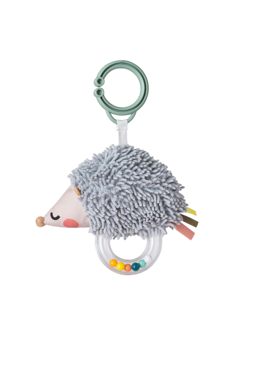 Taf Toys Spike the Hedgehog Rattle | Travel Sensory Baby Toy, 0M+