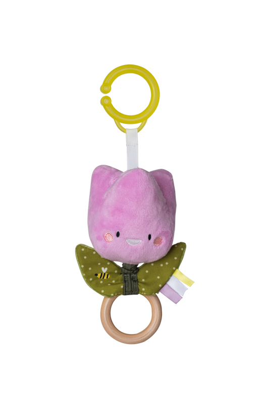 Taf Toys Tuli Flower Jitter Soft Toy: Sensory Baby Toy for Infants 0+