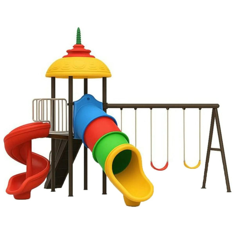 Gambol - Backyard Mega Play Zone With 3 Swings & 2 Slides - main image