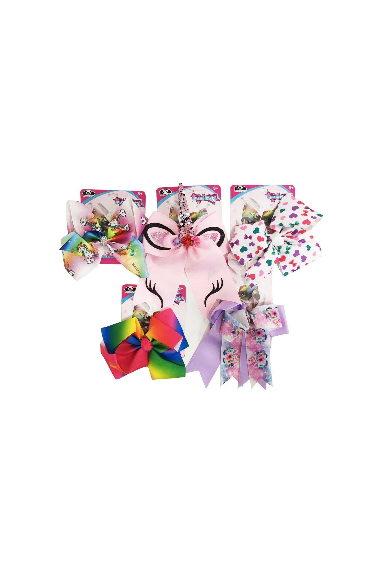Made from grosgrain ribbon, hair bows
