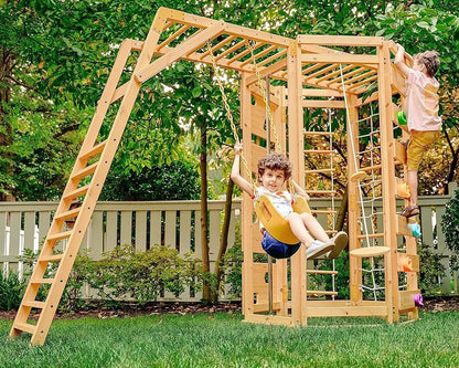 Wood Kraft Kids – 9-in-1 Outdoor Monkey Bars - main product image