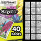 Crayola 40 - Page Coloring Book, Wildflowers - Marah Kids