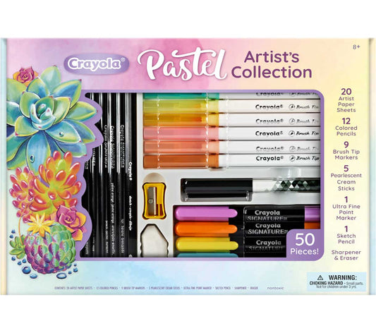 Crayola Pastel Artist Collection Kit| Wonderful for birthdays and holidays, these art supplies are safe and nontoxic for ages, 8 & up. - Marah Kids